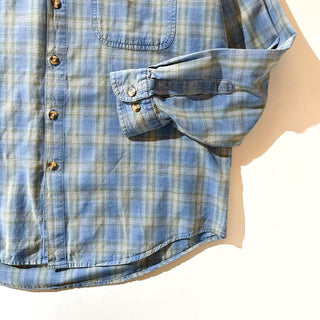 00's Arizona オンブレ風 チェック ボタンダウン L/Sシャツ