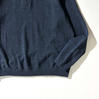 00's Patagonia "lambswool" メランジ ハーフジップ ニット セーター