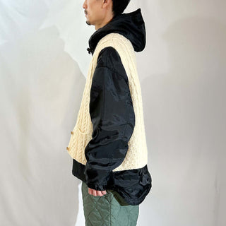 00's "made in IRELAND" john molloy アラン ニット ベスト