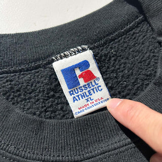 90's "made in USA" Russell ブラック 無地 スウェット シャツ