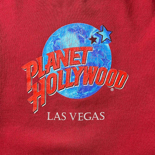 90's "made in USA" Planet Hollywood "Las Vegas" プリント スウェット シャツ
