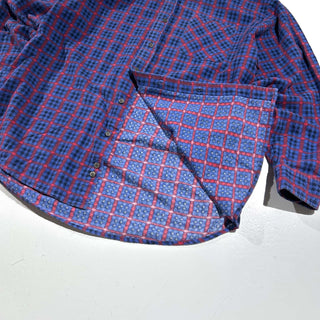 00's PURITAN レギュラーカラー チェック プリント ネル L/Sシャツ