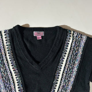 90's～00's CONCRETE デザイン Vネック ニット セーター