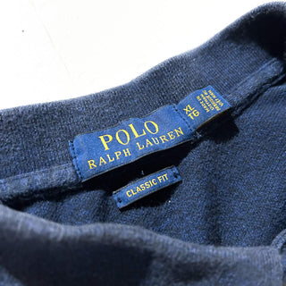 00's RALPH LAUREN メランジ ニット S/Sポロシャツ