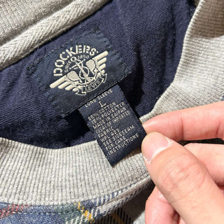 90's DOCKERS LEVI'S マルチチェック スウェット シャツ