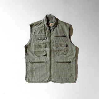 80's BANANA REPUBLIC カーキ サファリ ベスト