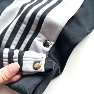 90's～00's GENERATION ONE ブラック×グレー ドローコード カーゴタイプ スナップ トラック パンツ