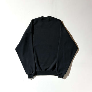 90's "made in USA" JERZEES ブラック 短丈 無地 スウェット シャツ