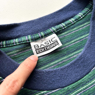 90's BASIC EDITIONS マルチボーダー Tシャツ