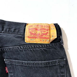 00's Levi's 501 ストレート ブラック デニム パンツ