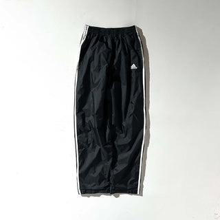 90's adidas team ブラック ドローコード スナップ パンツ