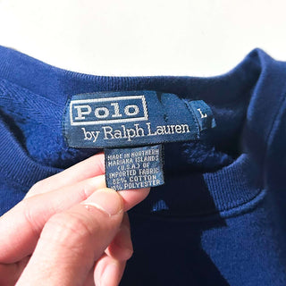 90's～ "made in USA" RALPH LAUREN ワンポイント スウェット シャツ