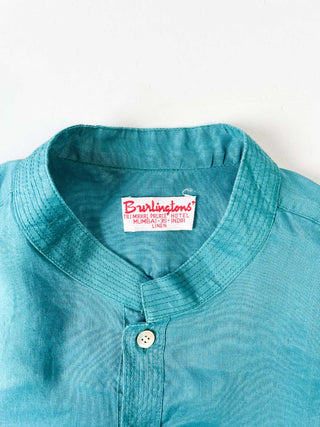 Burlingtons' ネールカラー リネン L/S シャツ