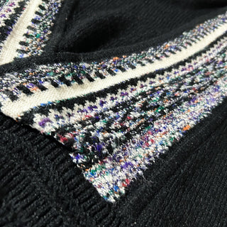 90's～00's CONCRETE デザイン Vネック ニット セーター