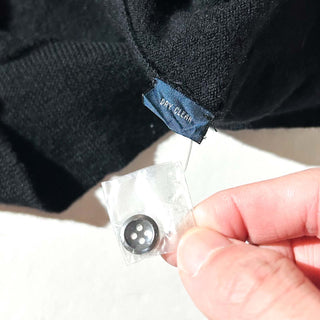 90's～ OLD RALPH LAUREN "merino wool" ブラック ニット L/Sポロシャツ