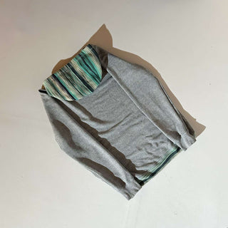 90's～00's リバーシブル マルチボーダー×グレー スウェット パーカ