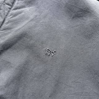 00's DKNY ブラック ナイロン×コットン 比翼 ダブルジップ シェル ジャケット