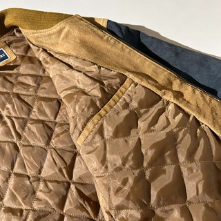 90's～00's FREE COUNTRY 2トーン キルティング レザー ブルゾン ジャケット