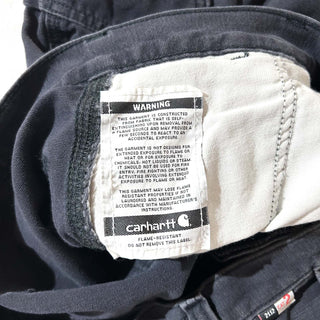 Carhartt ブラック ライトダック カーゴ パンツ
