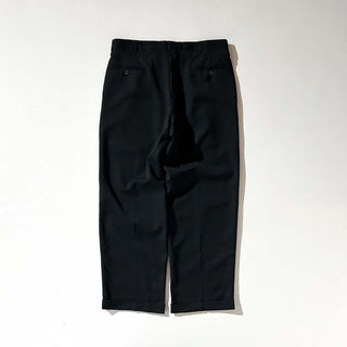 90's～00's "MADE IN DOMINICA" DOCKERS SLATES STAIN DEFENDER ブラック 2タック ワイド スラックス