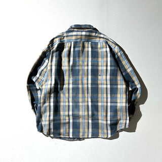 80's "made in USA" FIVE BROTHER ボロ チェック L/Sネルシャツ