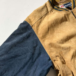 90's～00's FREE COUNTRY 2トーン キルティング レザー ブルゾン ジャケット