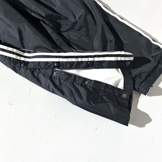 90's adidas team ブラック ドローコード スナップ パンツ