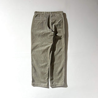 00's GAP "relaxed fit" グレージュ 太畝 コーデュロイ パンツ