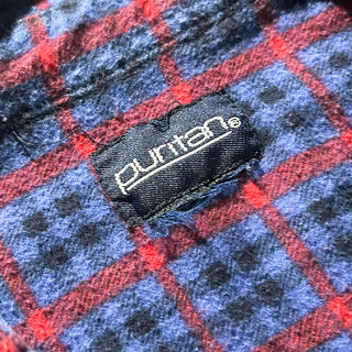 00's PURITAN レギュラーカラー チェック プリント ネル L/Sシャツ