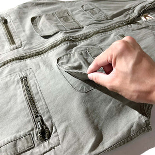 80's BANANA REPUBLIC カーキ サファリ ベスト