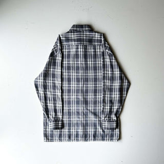 ～90's ブラック×ホワイト チェック L/Sシャツ