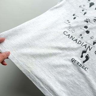 90's "CANADIAN CRITTERS" アニマル プリント Tシャツ