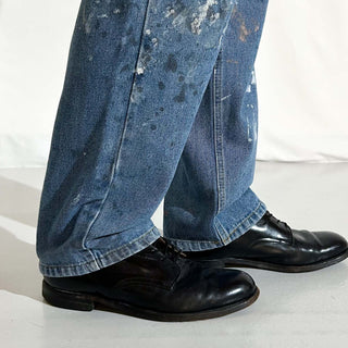 90's～ RK BRAND ペンキ デニム パンツ