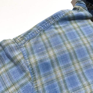 00's Arizona オンブレ風 チェック ボタンダウン L/Sシャツ