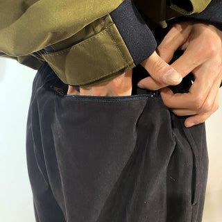 ASHFORD SPORT ブラック ドローコード ピーチスキン イージーパンツ