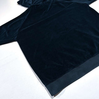 00's NAUTICA ブラック ベロア スウェット パーカ