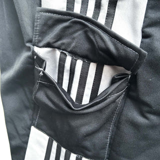 90's～00's GENERATION ONE ブラック×グレー ドローコード カーゴタイプ スナップ トラック パンツ