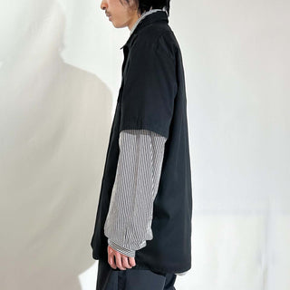 90's "made in USA" Dickies ブラック ワーク S/Sシャツ