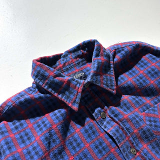 00's PURITAN レギュラーカラー チェック プリント ネル L/Sシャツ