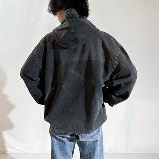 90's anchor blue ブラック デニム フーディー ジャケット