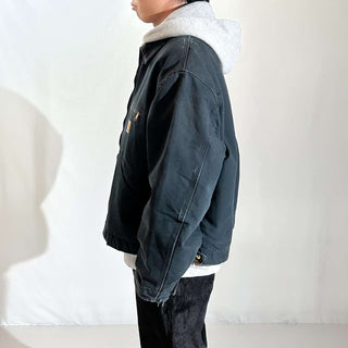 "made in USA" Carhartt ブラック 裏ブランケット ボロ ダック デトロイト ジャケット