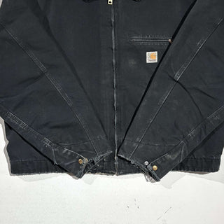"made in USA" Carhartt ブラック 裏ブランケット ボロ ダック デトロイト ジャケット
