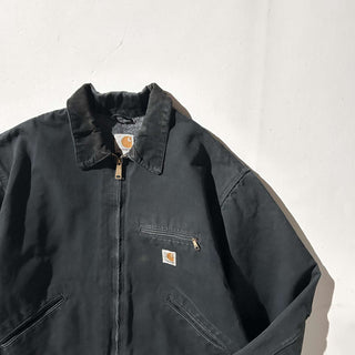 "made in USA" Carhartt ブラック 裏ブランケット ボロ ダック デトロイト ジャケット