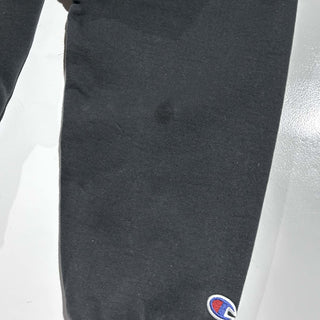 00's Champion "white stitch black body" 無地 スウェット パーカ