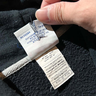 00's Champion "white stitch black body" 無地 スウェット パーカ