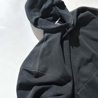 00's Champion "white stitch black body" 無地 スウェット パーカ