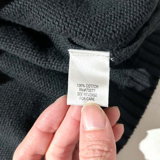 00's Croft & Barrow ブラック ドライバーズ ニット セーター