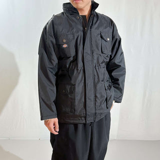 00's Dickies ブラック M-65タイプ ナイロン シェル ジャケット