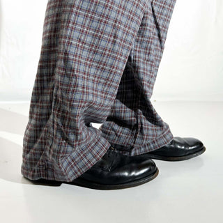 00's Eddie Bauer ドローコード マルチチェック パジャマ パンツ