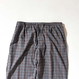 00's Eddie Bauer ドローコード マルチチェック パジャマ パンツ